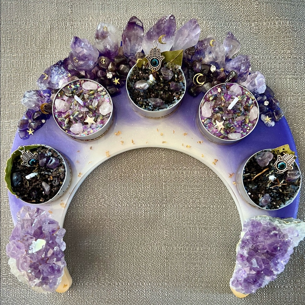 ✨💜🧿Tranquility & Protection Spell Candle Set 🧿💜✨
